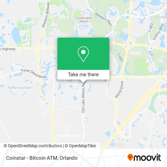 Mapa de Coinstar - Bitcoin ATM