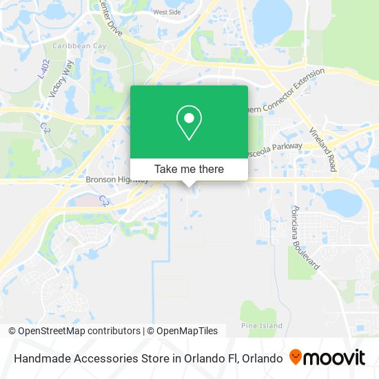 Mapa de Handmade Accessories Store in Orlando Fl