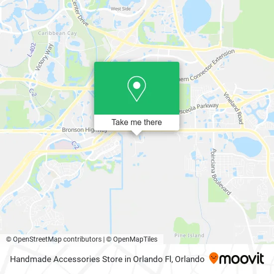 Handmade Accessories Store in Orlando Fl map