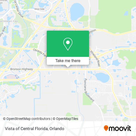 Mapa de Vista of Central Florida