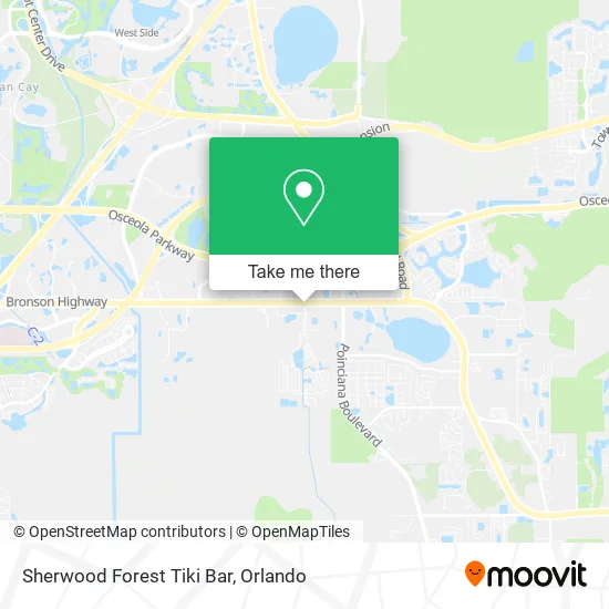 Sherwood Forest Tiki Bar map