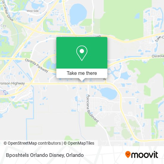 Bposhtels Orlando Disney map