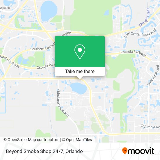 Beyond Smoke Shop 24/7 map