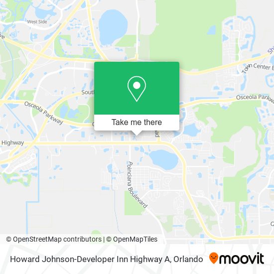 Mapa de Howard Johnson-Developer Inn Highway A