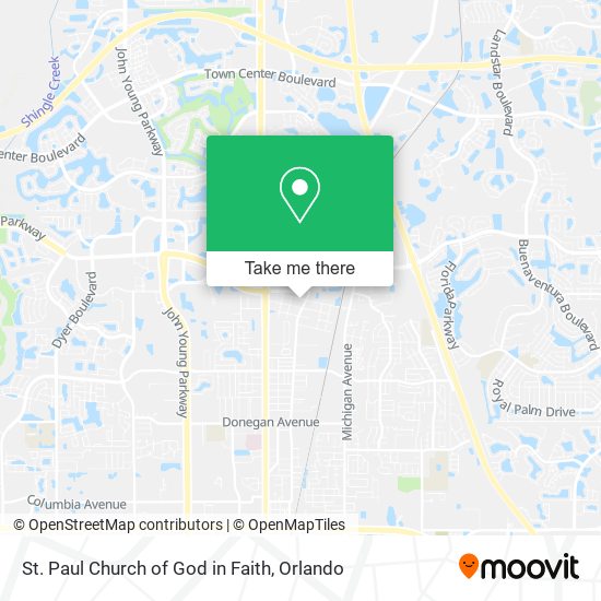 St. Paul Church of God in Faith map