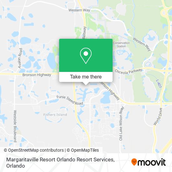 Margaritaville Resort Orlando Resort Services map