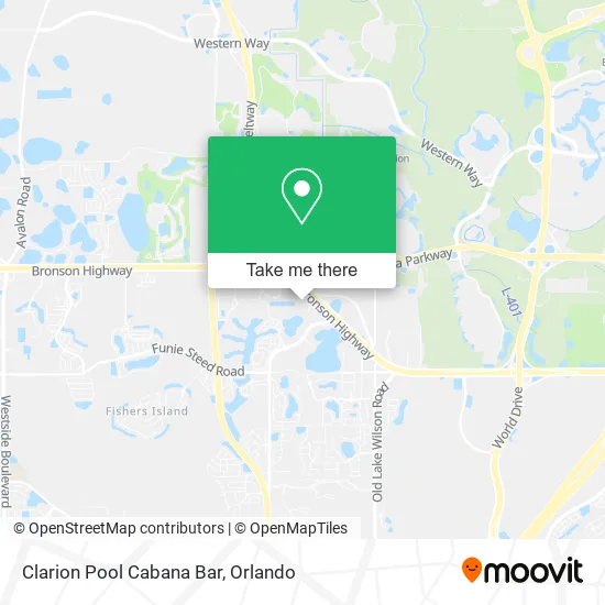 Mapa de Clarion Pool Cabana Bar
