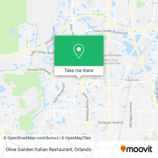 Mapa de Olive Garden Italian Restaurant