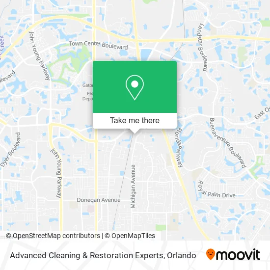 Advanced Cleaning & Restoration Experts map