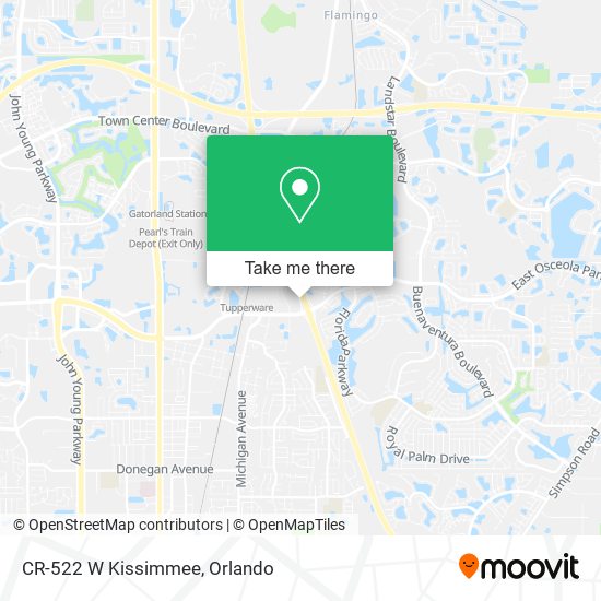 CR-522 W Kissimmee map