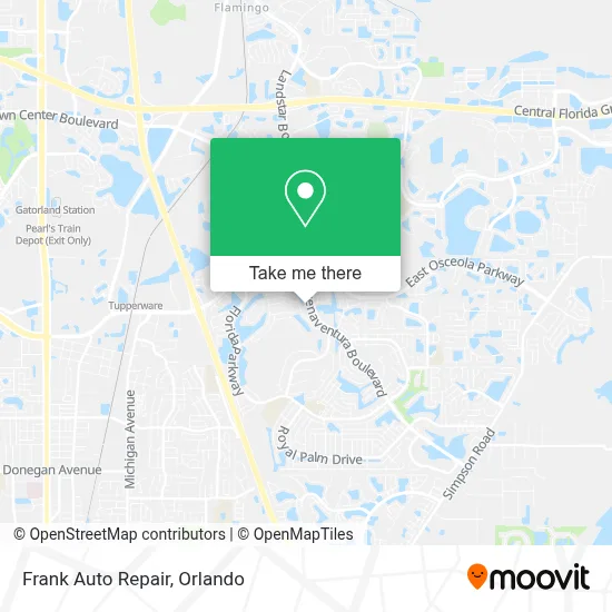 Frank Auto Repair map