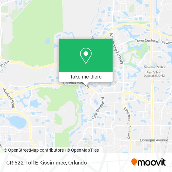 CR-522-Toll E Kissimmee map