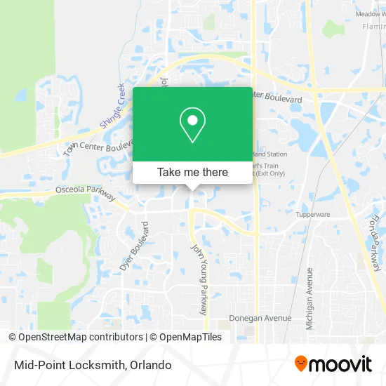 Mid-Point Locksmith map