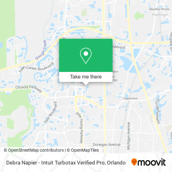 Debra Napier - Intuit Turbotax Verified Pro map