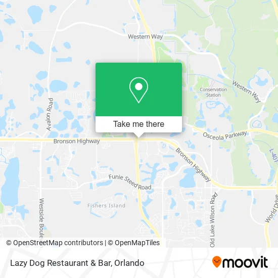 Mapa de Lazy Dog Restaurant & Bar