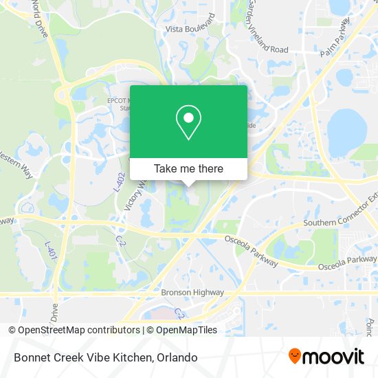 Mapa de Bonnet Creek Vibe Kitchen