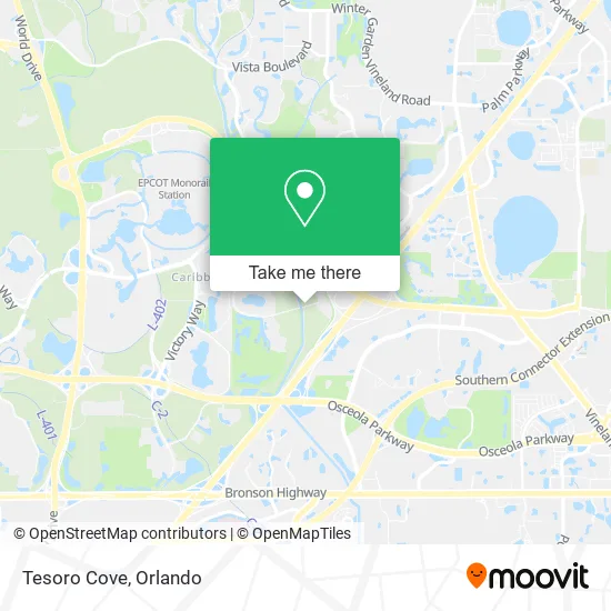 Mapa de Tesoro Cove