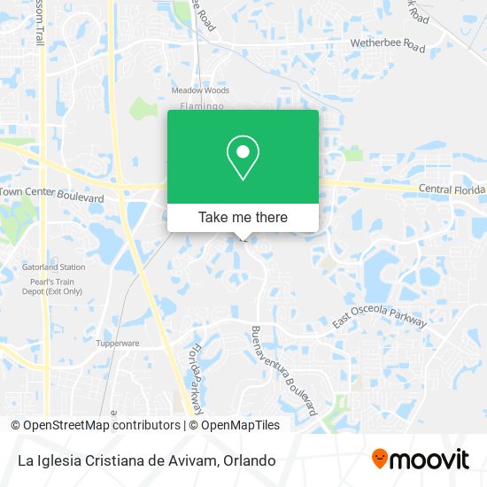 Mapa de La Iglesia Cristiana de Avivam