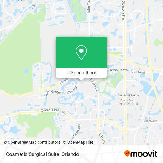 Cosmetic Surgical Suite map