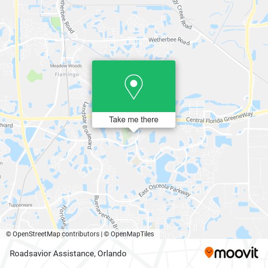 Roadsavior Assistance map