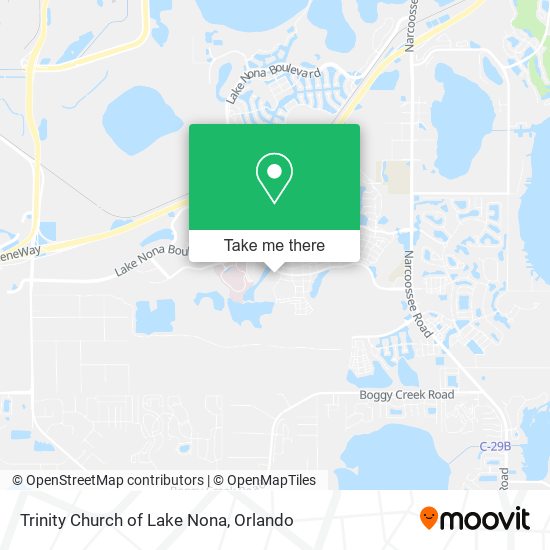 Mapa de Trinity Church of Lake Nona