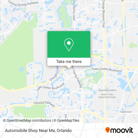 Mapa de Automobile Shop Near Me