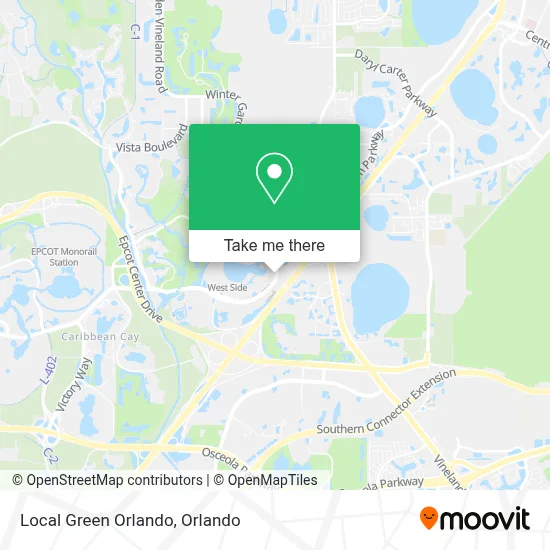 Local Green Orlando map
