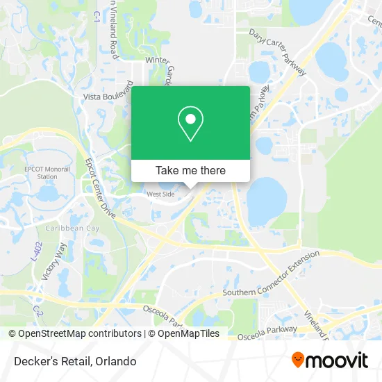 Mapa de Decker's Retail