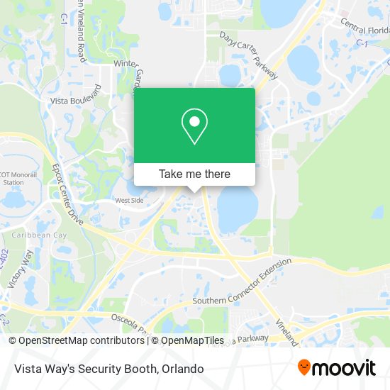 Vista Way's Security Booth map