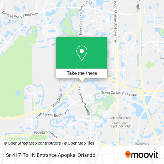 Sr-417-Toll N Entrance Apopka map
