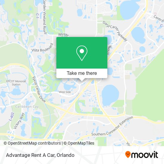 Advantage Rent A Car map