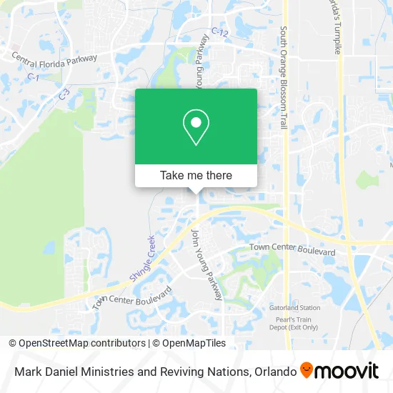 Mark Daniel Ministries and Reviving Nations map