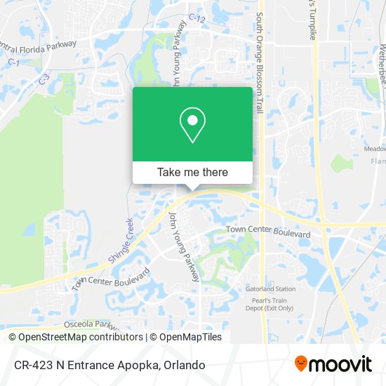 Mapa de CR-423 N Entrance Apopka