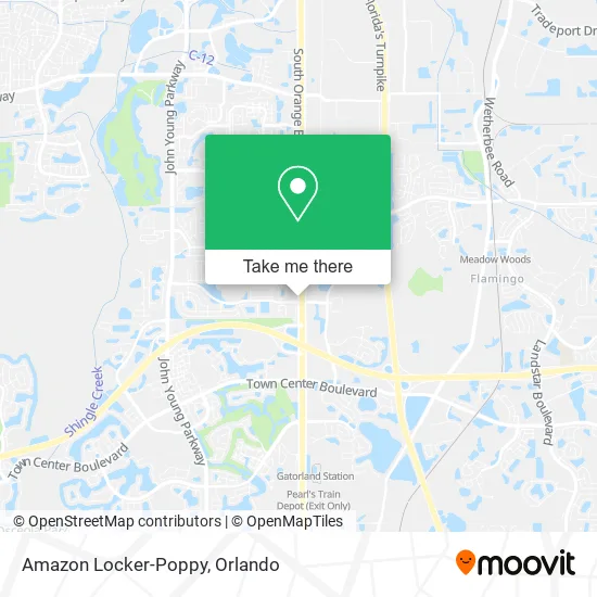Amazon Locker-Poppy map