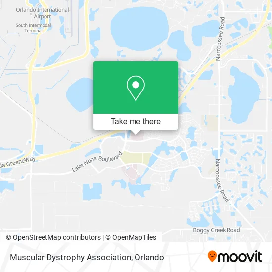 Muscular Dystrophy Association map