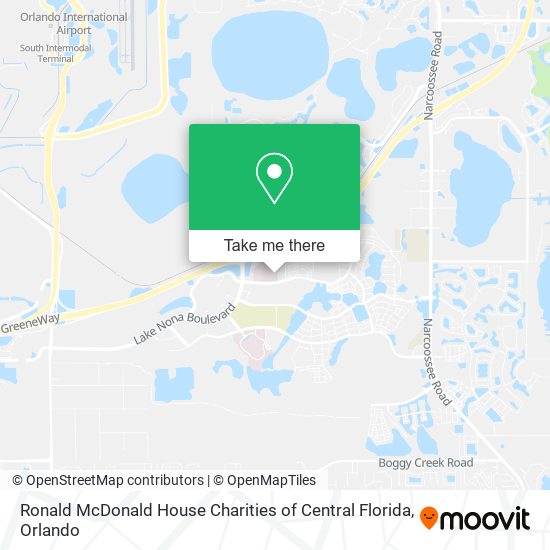 Ronald McDonald House Charities of Central Florida map