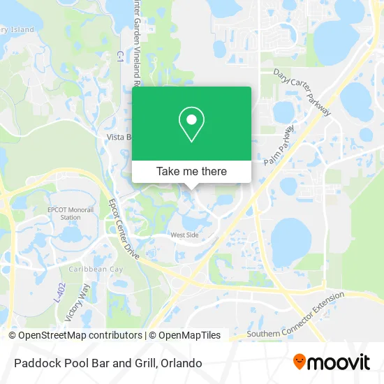 Paddock Pool Bar and Grill map