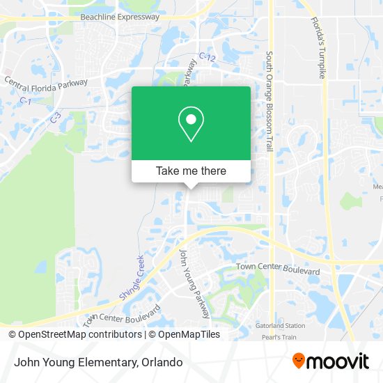 John Young Elementary map