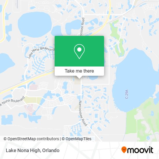 Lake Nona High map