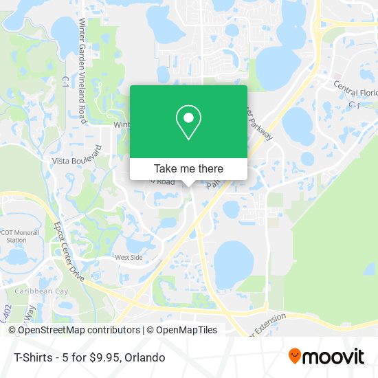 T-Shirts - 5 for $9.95 map