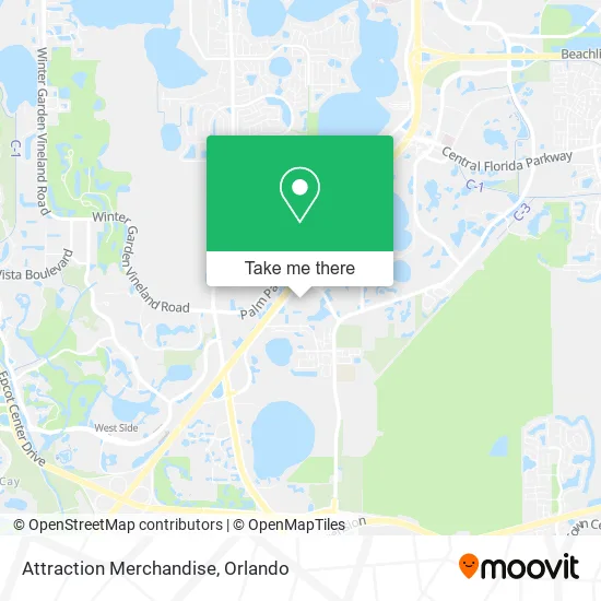 Attraction Merchandise map