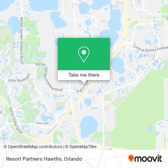 Resort Partners Hawtho map