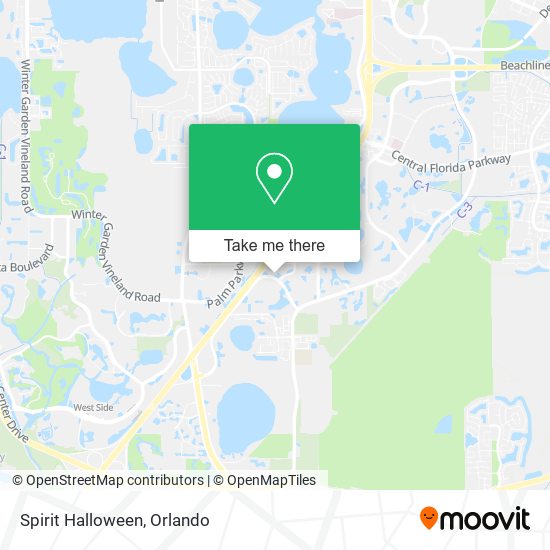 Mapa de Spirit Halloween