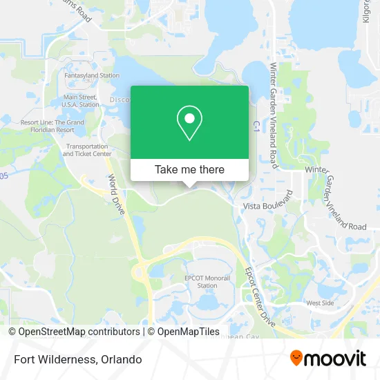 Fort Wilderness map