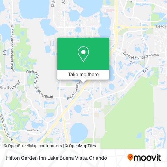 Hilton Garden Inn-Lake Buena Vista map