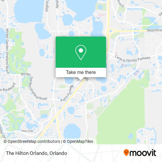 Mapa de The Hilton Orlando
