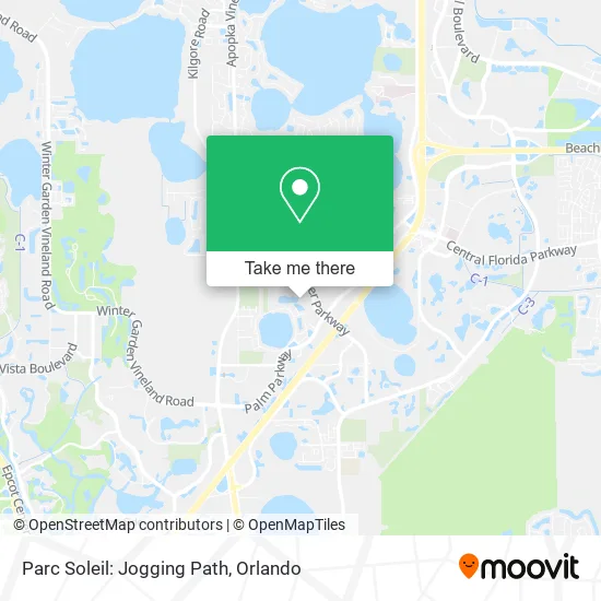 Parc Soleil: Jogging Path map