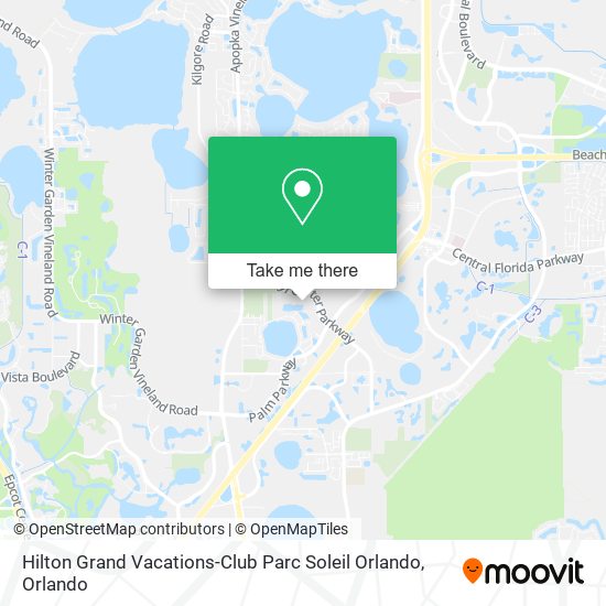 Hilton Grand Vacations-Club Parc Soleil Orlando map