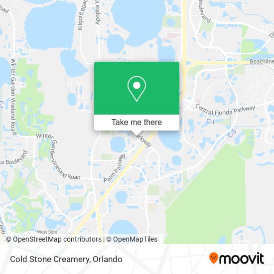 Mapa de Cold Stone Creamery