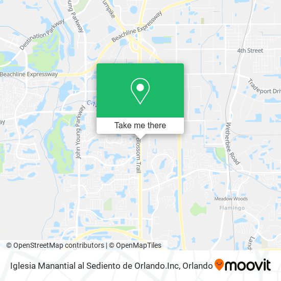 Iglesia Manantial al Sediento de Orlando.Inc map